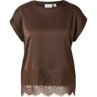 Vila Bluse 'VIELLETTE' mørkebrun