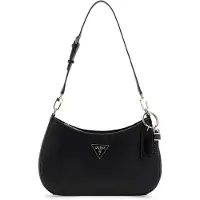 GUESS Håndtaske 'NOELLE II TOP ZIP SHOULDER BAG' sort