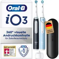 Oral-B iO Series 3 Duo Elektrisk Tandbørste Sort Blå