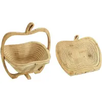 Maximex frugtkurv i bambus, foldbar, Ø 22,5 x 30 cm