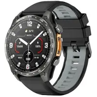 Mtp Products HD300Pro Sports Smartwatch med 5 satellit GPS, offline kort og dansk sprog - Sort