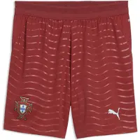Puma Portugal 2026 Shorts Youth, Clothing, Club Red/Green Lagoon, 5-6Y