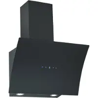 Respekta Alia CH55060SA++ - Hætte - skorsten vinklet - bredde: 60 cm - dybde: 40.2 cm - udtrækning og recirkulation (-) - sort