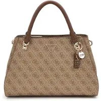 GUESS Håndtaske 'NOELLE II LUXURY SATCHEL' brun / cappuccino