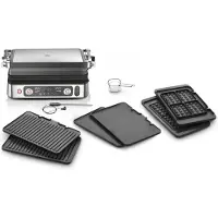 Braun MultiGrill 9 Pro CG 9167 - Grill - elektrisk - 1702 cm2 - sort/rustfrit stål