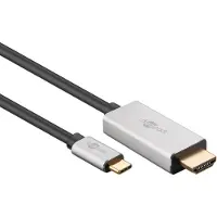 Goobay 60175, 3 m, USB Type-C, HDMI Type A (Standard), Hanstik, Hanstik, Lige