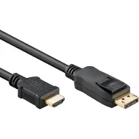 Goobay DisplayPort 1.2 - HDMI 2.0 - 3m - Sort