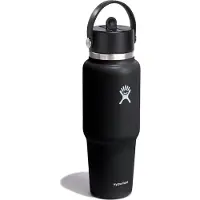 Hydroflask Hydro kolbe 32 oz bred flex halm rejse flaske sort