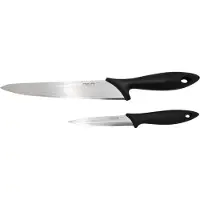 Fiskars Essential Cook Set-2 Pieces-kitchen Knife & Vegetable Knife Knivsæt