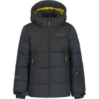 Icepeak - Skijakker børn - Louin Jr Anthracite til UnisexUld - Børnetoj Størrelse 152 cm - Sort