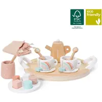 Miniland Doll Wooden Tea Set - Kvalitets ECO Fantasifuld