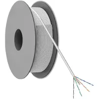 Pro CAT 6 network cable U/UTP - Grå - 305m