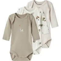 Name it Sparkedragt/Body beige / beige-meleret / hvid