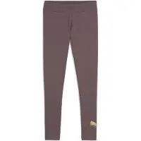 Puma ESS METALLIC Leggings Women, Clothing, Raisin/Metallic Gold, M