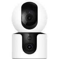Xiaomi C300 Dual - Netværksovervågningskamera - multi-sensor + panorering/vipning/zoom - farve (Dag/nat) - 3 MP - 2304 x 1296 - audio - trådløs - WiFi - 802.11ax, Bluetooth 5.3 - H.265 - DC 5 V