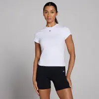 Myprotein MP Basics Body Fit Short Sleeve T-Shirt til kvinder – Hvid - XXL