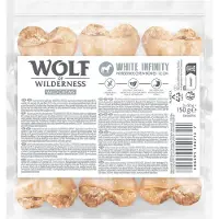 Wolf of Wilderness Wolf of Wildenress tyggeben lavet af hesteskind "White Infinity" - 3 x 17 cm (300 g)