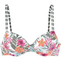 Venice beach Bikinioverdel 'Summer' grøn / pink / hvid
