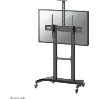 NeoMounts PLASMA-M1950E - Vogn med hjul - for fladt panel/AV-udstyr - sort - skærmstørrelse: 60-100