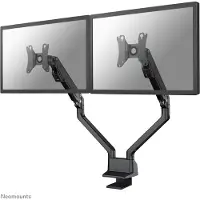 NeoMounts FPMA-D750DBLACK2 - Monteringssæt (bordmontering) - fuld bevægelse - for 2 LCD displays - sort - skærmstørrelse: 10-32 - klemmemonterbar, øje