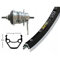 BikeParts Exal Zx 19 Skid Shimano Nexus 7s Baghjul Til Landevejscykel