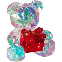 Konstsmide Teddybjørn, Diamanteffekt, RGB