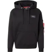 Alpha industries Sweatshirt 'Mirror' grå / mørkerød / sort / hvid