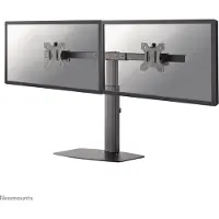NeoMounts FPMA-D865D - Stativ - fuld bevægelse - for 2 LCD displays - sort - skærmstørrelse: 10-27 - skrivebordsstander, skrivebordsmonterbar