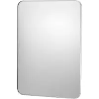 Vevor vægmonteret makeupspejl, 0,15" tykt, 22" x 30" spejl med aluminiumsramme og eksplosionssikker film, ridsefast spejl med Z-formet beslag, egnet til badeværelse/soveværelse/stue