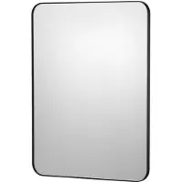 Vevor vægmonteret makeupspejl, 0,15" tykt, 22" x 30" spejl med aluminiumsramme og eksplosionssikker film, ridsefast spejl med Z-formet beslag, egnet til badeværelse/soveværelse/stue