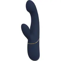 Dream Toys Dreamtoys - Goddess Collection - Hestia Nodding Duo Vibrator - Blue