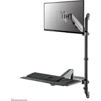 NeoMounts WL90-325BL1 - Monteringssæt (fuld bevægelses-arm) - sid-stå-arbejdsstation - for LCD-display/PC-udstyr - stål - sort - skærmstørrelse: 17-32 - vægmonterbar