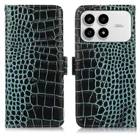 Mtp Products Xiaomi Redmi K90/Poco F8 Pro Crocodile Series Læderpung med RFID - Grøn