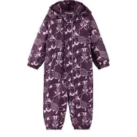 Reima - Skidragter børn - Puhuri Reimatec Winter Overall Deep Purple til UnisexUld - Børnetoj Størrelse 80 cm - Lilla