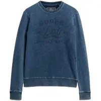 Superdry Superdrytil mænd. M2014237A Cutters And Makers sweatshirt blå (S), Casual, Bomuld
