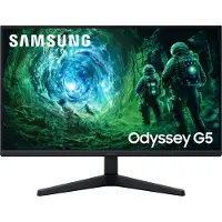 Samsung Odyssey G5 S27FG530EU - G53F Series - LED-skærm - gaming - 27 - 2560 x 1440 QHD @ 200 Hz - IPS - 300 cd/m² - 1000:1 - HDR10 - 1 ms - 2xHDMI, DisplayPort - sort