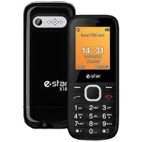 eSTAR X18 - Funktionstelefon - dual-SIM / Intern hukommelse 32 MB - microSD slot - LCD-skærm - 128 x 160 pixels - rear camera 0,3 MP - cool sølv