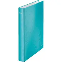 Leitz WOW - Ringbind - rygbredde: 25 mm - for A4 (210 x 297 mm), A4 Maxi (242 x 297 mm) - kapacitet: 250 ark - isblå metalisk