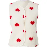 Hailys Vest 'El44lie' lysebeige / rød