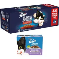 Felix Latz "Så lækkert som det ser ud" portionsposer 44 x 85 g - Mix Kød: 4 varianter