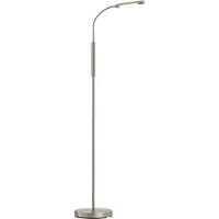 QAZQA Moderne gulvlampe i stål inkl. LED 3-trins dæmpbar genopladelig - Statler