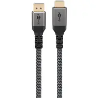Goobay Diplayport- HDMI 2.0/2.1 - 3m - Grey