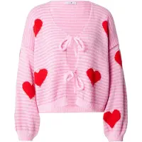 Hailys Cardigan 'Sa44ddie' lyserød / lys pink / rød