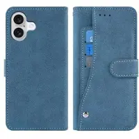 Mtp Products iPhone 17 Elegant retro-pungetui med roterende kortholder - Blå