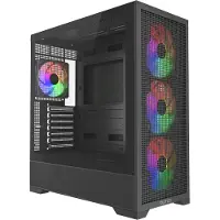 Dutzo C740 Airflow ARGB - Kabinet - Miditower - Sort