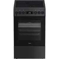 Whirlpool W5V8LCSA - Komfur - med dampfunktion - fritstående - bredde: 50 cm - dybde: 60 cm - højde: 85 cm - med selv-rengøring - antracit