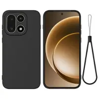 Mtp Products OnePlus 15 Flydende silikone cover med håndrem - sort