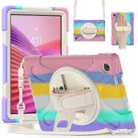 Mtp Products Lenovo Tab Heavy Duty 360 Cover med Håndrem - Farverig
