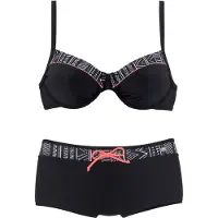 Kangaroos Sportsbikini sort / hvid
