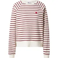 Pieces Sweatshirt 'PCGRETA' choko / hvid